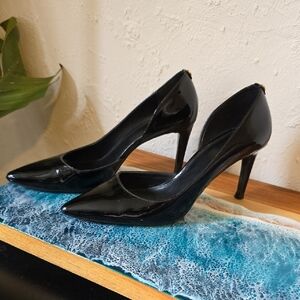 Michael Kors Shiny Black Heels